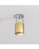 DK2610-SB Накладной светильник SHINE TUBE со светодиодом, D70*H80, IP20, 3000К, 10W, RA?90, сатинированная латунь, алюминий
