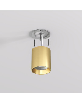 DK2610-SB Накладной светильник SHINE TUBE со светодиодом, D70*H80, IP20, 3000К, 10W, RA?90, сатинированная латунь, алюминий