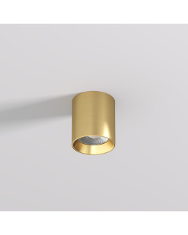DK2610-SB Накладной светильник SHINE TUBE со светодиодом, D70*H80, IP20, 3000К, 10W, RA?90, сатинированная латунь, алюминий