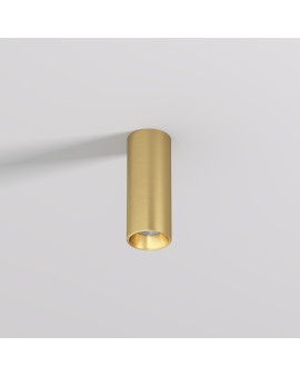 DK2615-SB Накладной светильник SHINE TUBE со светодиодом, D45*H115, IP20, 3000К, 7W, RA?90, сатинированная латунь, алюминий