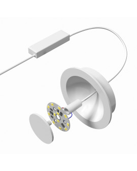 DK2700-WH Встраиваемый светильник, IP 20, 7 Вт, LED 3000, белый, алюминий DK2700-WH Встраиваемый светильник, IP 20, 7 Вт, LED 3000, белый, алюминий