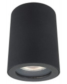 DK3007-BK Накладной светильник влагозащ., IP 44, 15 Вт, GU10, черный, алюминий