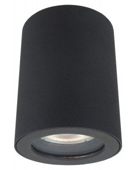 DK3007-BK Накладной светильник влагозащ., IP 44, 15 Вт, GU10, черный, алюминий