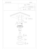 DK3012-AL Встраиваемый светильник влагозащ., IP 44, 50 Вт, GU10, серый, алюминий