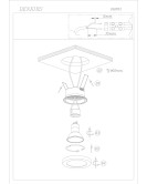 DK3012-WH Встраиваемый светильник влагозащ., IP 44, 50 Вт, GU10, белый, алюминий