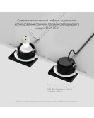 DK3015-BK Встраиваемый светильник влагозащ., IP 44, 50 Вт, GU10, черный, алюминий