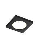 DK3015-BK Встраиваемый светильник влагозащ., IP 44, 50 Вт, GU10, черный, алюминий