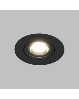 DK3020-BK Встраиваемый светильник, IP 20, 10 Вт, GU5.3, LED, черный, пластик
