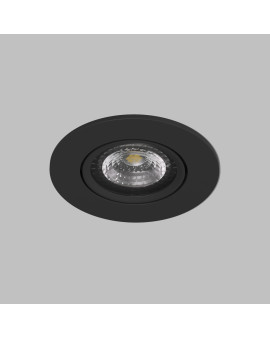 DK3020-BK Встраиваемый светильник, IP 20, 10 Вт, GU5.3, LED, черный, пластик