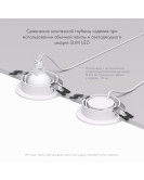 DK3020-WH Встраиваемый светильник, IP 20, 10 Вт, GU5.3, LED, белый, пластик