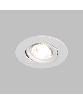 DK3020-WH Встраиваемый светильник, IP 20, 10 Вт, GU5.3, LED, белый, пластик