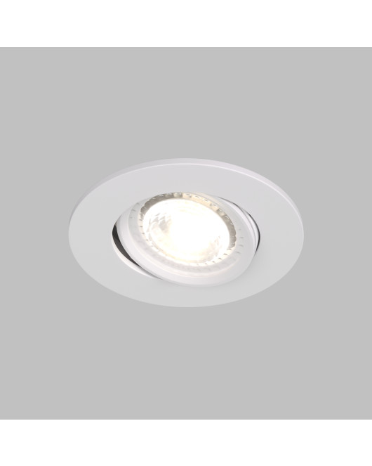 DK3020-WH Встраиваемый светильник, IP 20, 10 Вт, GU5.3, LED, белый, пластик
