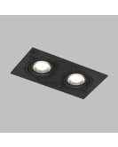 DK3022-BK Встраиваемый светильник, IP 20, 10 Вт, GU5.3, LED, черный, пластик