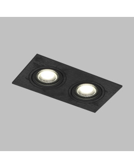 DK3022-BK Встраиваемый светильник, IP 20, 10 Вт, GU5.3, LED, черный, пластик