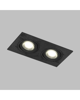DK3022-BK Встраиваемый светильник, IP 20, 10 Вт, GU5.3, LED, черный, пластик