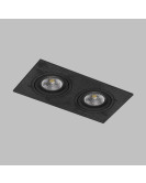 DK3022-BK Встраиваемый светильник, IP 20, 10 Вт, GU5.3, LED, черный, пластик