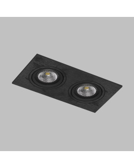 DK3022-BK Встраиваемый светильник, IP 20, 10 Вт, GU5.3, LED, черный, пластик