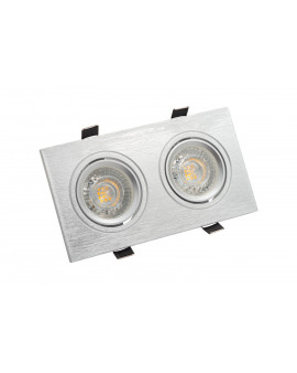 DK3022-CM Встраиваемый светильник, IP 20, 10 Вт, GU5.3, LED, серый, пластик