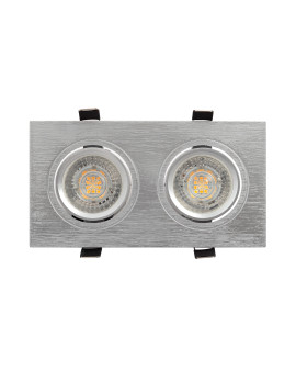 DK3022-CM Встраиваемый светильник, IP 20, 10 Вт, GU5.3, LED, серый, пластик