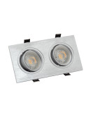 DK3022-CM Встраиваемый светильник, IP 20, 10 Вт, GU5.3, LED, серый, пластик