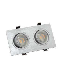 DK3022-CM Встраиваемый светильник, IP 20, 10 Вт, GU5.3, LED, серый, пластик