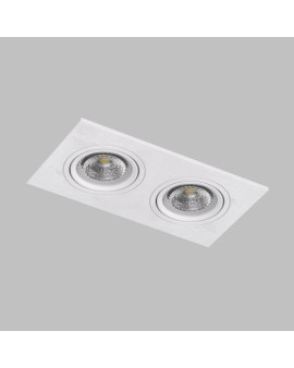 DK3022-WH Встраиваемый светильник, IP 20, 10 Вт, GU5.3, LED, белый, пластик