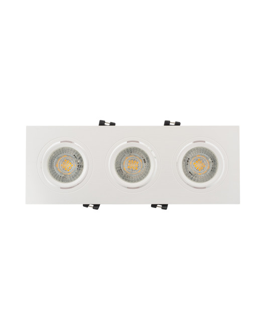 DK3023-WH Встраиваемый светильник, IP 20, 10 Вт, GU5.3, LED, белый, пластик