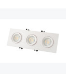 DK3023-WH Встраиваемый светильник, IP 20, 10 Вт, GU5.3, LED, белый, пластик