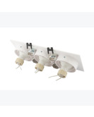 DK3023-WH Встраиваемый светильник, IP 20, 10 Вт, GU5.3, LED, белый, пластик