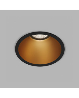DK3026-BG Встраиваемый светильник, IP 20, 10 Вт, GU5.3, LED, черный/золотой, пластик