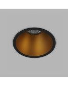 DK3026-BG Встраиваемый светильник, IP 20, 10 Вт, GU5.3, LED, черный/золотой, пластик DK3026-BG Встраиваемый светильник, IP 20, 10 Вт, GU5.3, LED, черный/золотой, пластик