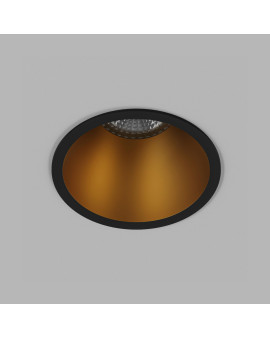 DK3026-BG Встраиваемый светильник, IP 20, 10 Вт, GU5.3, LED, черный/золотой, пластик