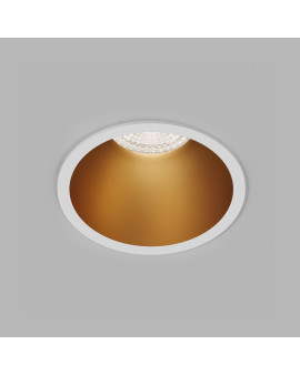 DK3026-WG Встраиваемый светильник, IP 20, 10 Вт, GU5.3, LED, белый/золотой, пластик
