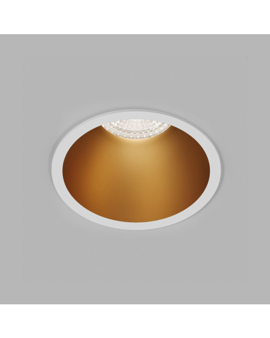 DK3026-WG Встраиваемый светильник, IP 20, 10 Вт, GU5.3, LED, белый/золотой, пластик