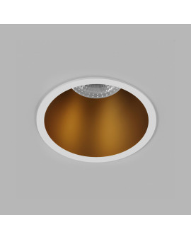 DK3026-WG Встраиваемый светильник, IP 20, 10 Вт, GU5.3, LED, белый/золотой, пластик
