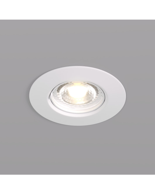 DK3028-WH Встраиваемый светильник, IP 20, 10 Вт, GU5.3, LED, белый, пластик