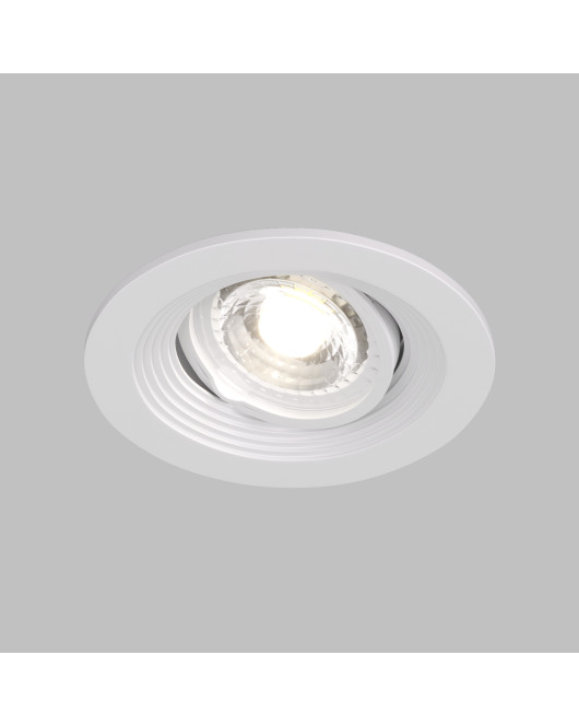 DK3029-WH Встраиваемый светильник, IP 20, 10 Вт, GU5.3, LED, белый, пластик