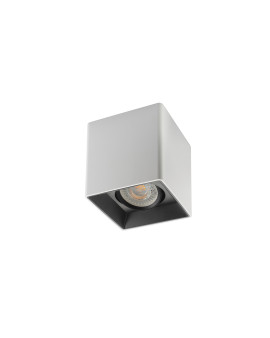 DK3030-WB Светильник накладной IP 20, 10 Вт, GU5.3, LED, белый/черный, пластик