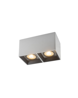 DK3035-WB Светильник накладной IP 20, 10 Вт, GU5.3, LED, белый/черный, пластик