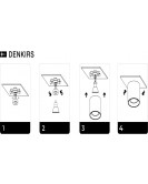 DK3040-WH Светильник накладной IP 20, 10 Вт, GU5.3, LED, белый, пластик