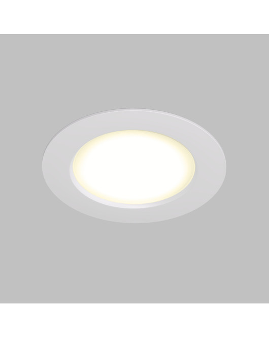 DK3046-WH Встраиваемый светильник, IP 20, 5Вт, LED, белый, пластик