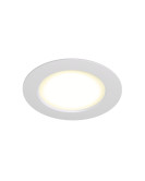 DK3046-WH Встраиваемый светильник, IP 20, 5Вт, LED, белый, пластик