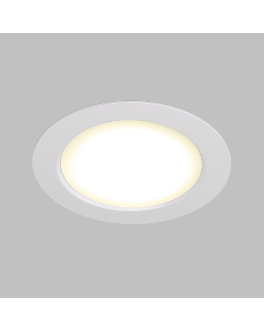 DK3048-WH Встраиваемый светильник, IP 20, 7Вт, LED, белый, пластик