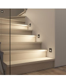 DK3050-BK Светильник встраиваемый в стену, IP 20, LED 3000, 1 Вт, черный пластик