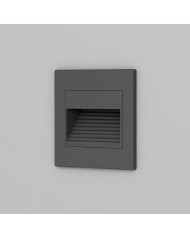 DK3050-BK Светильник встраиваемый в стену, IP 20, LED 3000, 1 Вт, черный пластик
