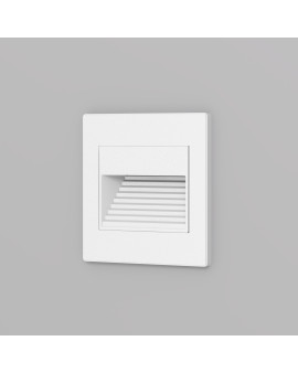 DK3050-WH Светильник встраиваемый в стену, IP 20, LED 3000, 1 Вт, белый, пластик