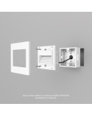 DK3050-WH Светильник встраиваемый в стену, IP 20, LED 3000, 1 Вт, белый, пластик