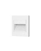 DK3050-WH Светильник встраиваемый в стену, IP 20, LED 3000, 1 Вт, белый, пластик