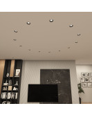DK3055-BK Встраиваемый светильник, IP 20, 10 Вт, GU5.3, LED, черный, пластик