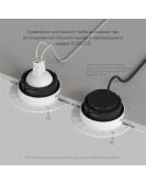 DK3055-BK Встраиваемый светильник, IP 20, 10 Вт, GU5.3, LED, черный, пластик